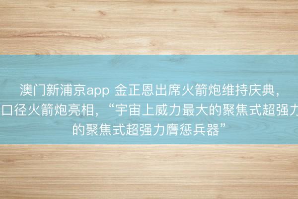 澳门新浦京app 金正恩出席火箭炮维持庆典，600毫米大口径火箭炮亮相，“宇宙上威力最大的聚焦式超强力膺惩兵器”